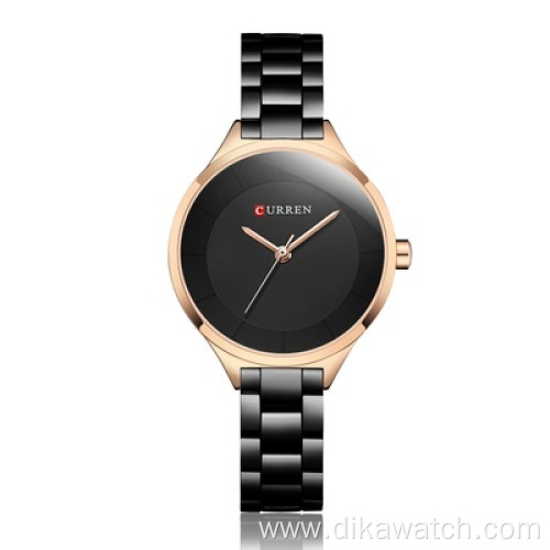 Curren 9015 Gold Ladies Watch Waterproof Steel Band Watches Casual Quartz Wristwatches For Women Watch Price